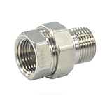 Соединитель латунь никель американка Ду 40 (1 1/2") прямой ВР/НР SantechSystems