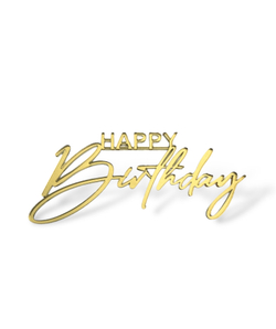 Топпер на торец "HappyBirthday" №7 10см, Акрил