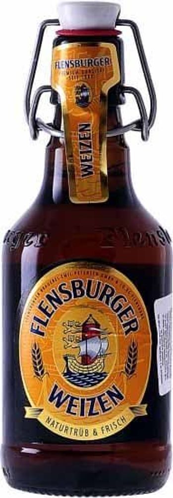 Пиво Фленсбургер Вайцен / Flensburger Weizen 0.33 - стекло