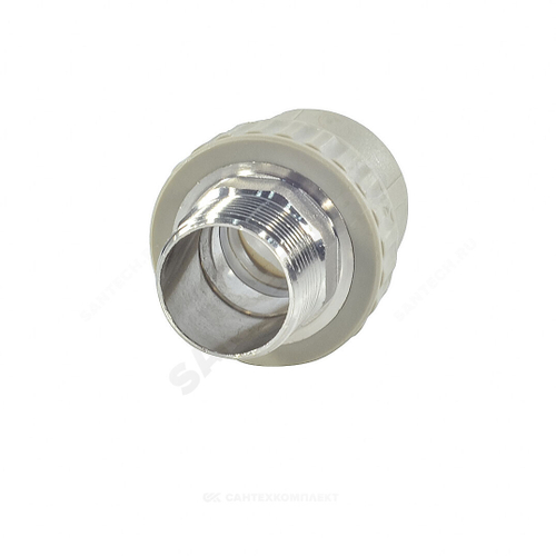 Муфта PP-R комбинированная под ключ серая Дн 40х1 1/4" НР VALFEX 10135040Г