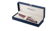 Ручка-роллер Waterman "Expert Dark Red Lacquer CT Black", стержень: Fblk