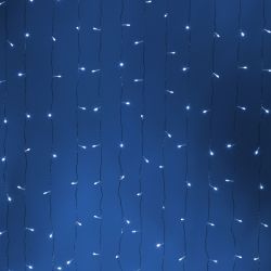 Светодиодная новогодняя гирлянда Intro Holiday INZL-02W занавес 3*2 м холодный белый 240 led 220 в | Intro