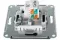 Розетка TV+RJ45 Systeme Electric ATLASDESIGN карбон 36378
