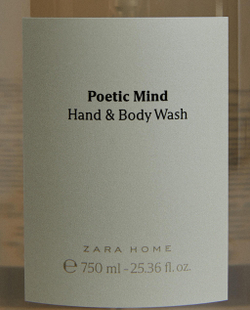 Жидкое мыло Poetic Mind 750 мл для рук и тела Zara Home, фото 8
