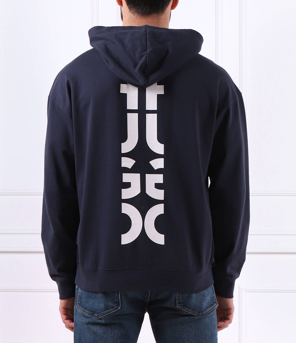 Худи Cut Logo Hoodie Hugo Bodywear - темно-синий(50490276)
