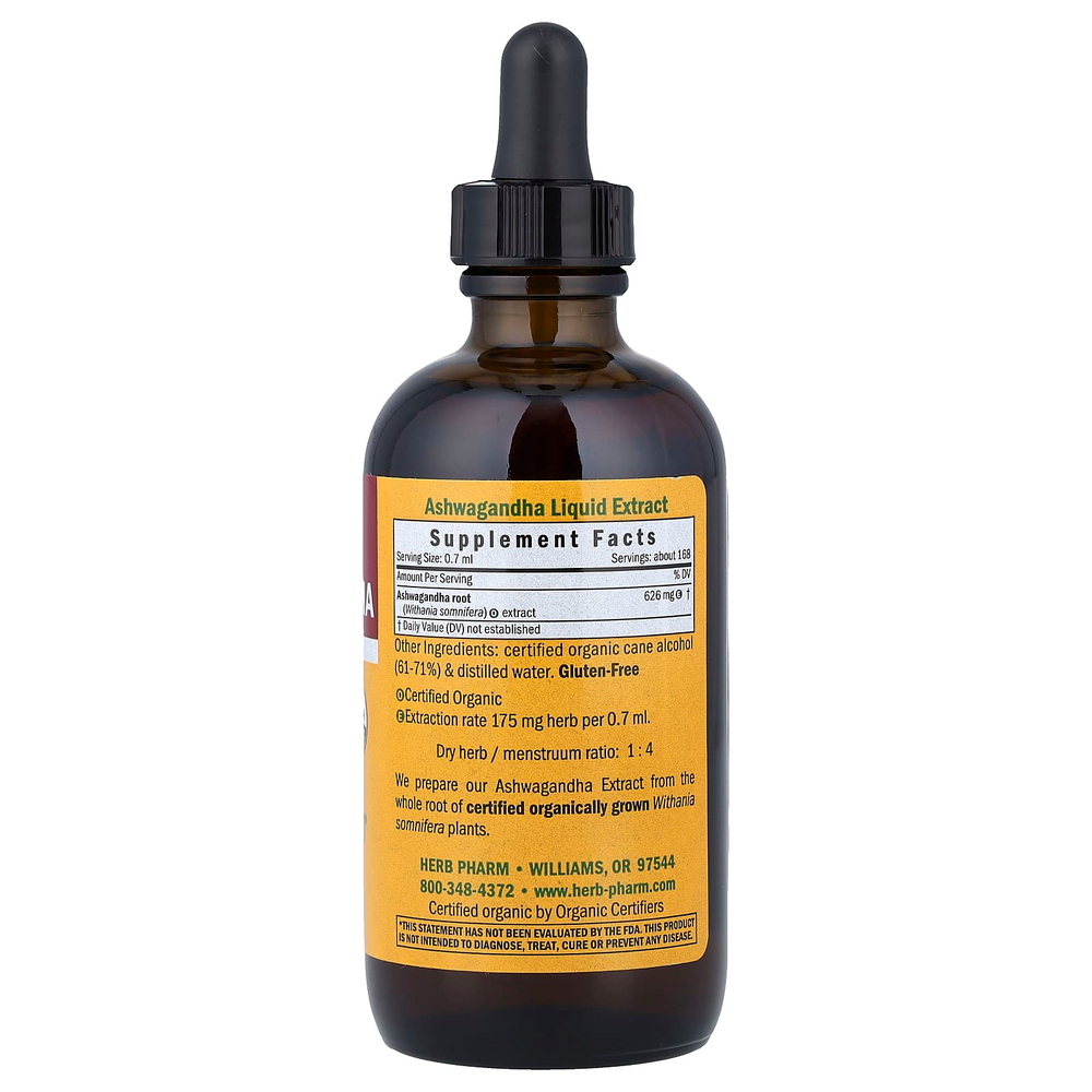 Herb Pharm, Ашваганда, 4 жидких унции (120 мл)