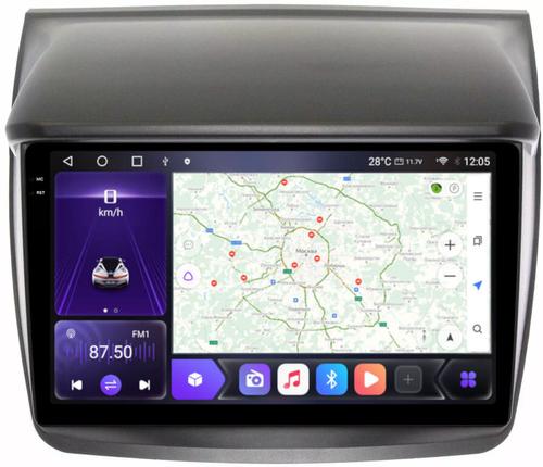 Магнитола для Mitsubishi L200, Pajero Sport 2006-2016 - Kuberg OL-9635 QLed+2K, Android 12, Быстрая, CarPlay, 4G SIM-слот