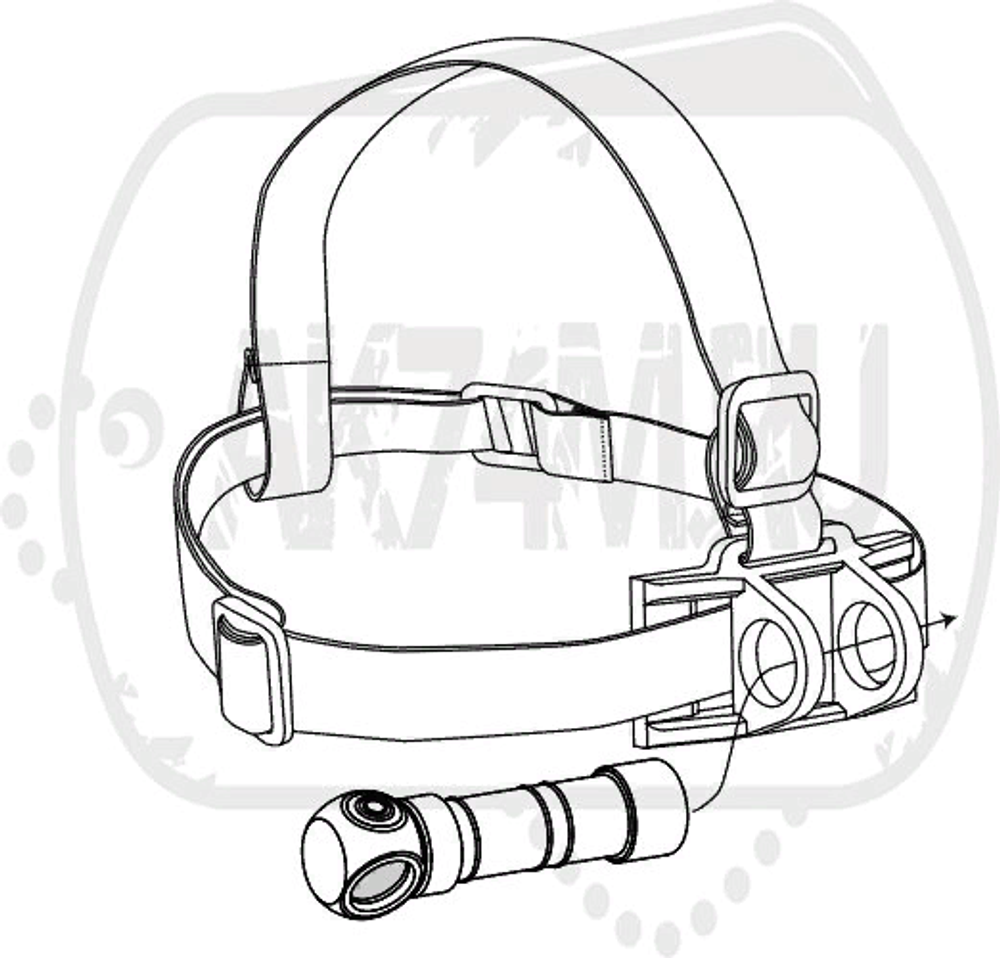 Фонарь Armytek Wizard Pro (Налобый)(Серебро)(Белый свет) XM-L2 1200лм 80м 1х18650 без батареек