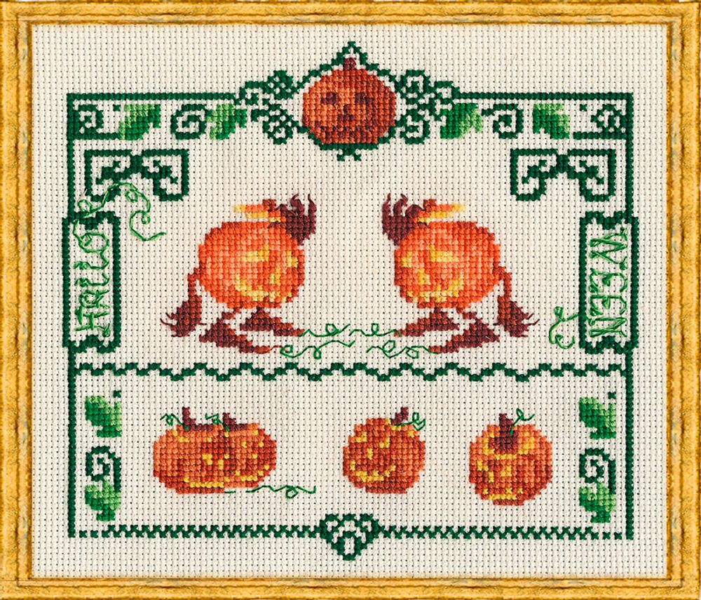 Набор для вышивания нитками Nimue, Halloween (Хэллоуин), 14х13 см Набор для вышивания нитками Nimue, Halloween (Хэллоуин), 14х13 см