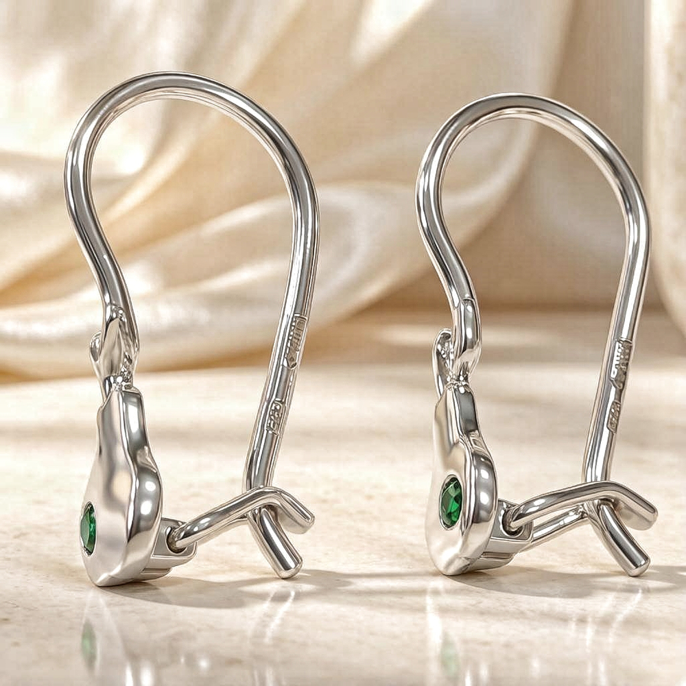 Ювелирные детские серьги из серебра 925 пробы