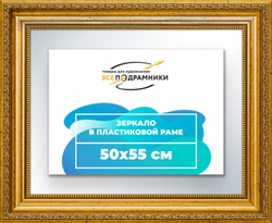Зеркало настенное в раме 50x55