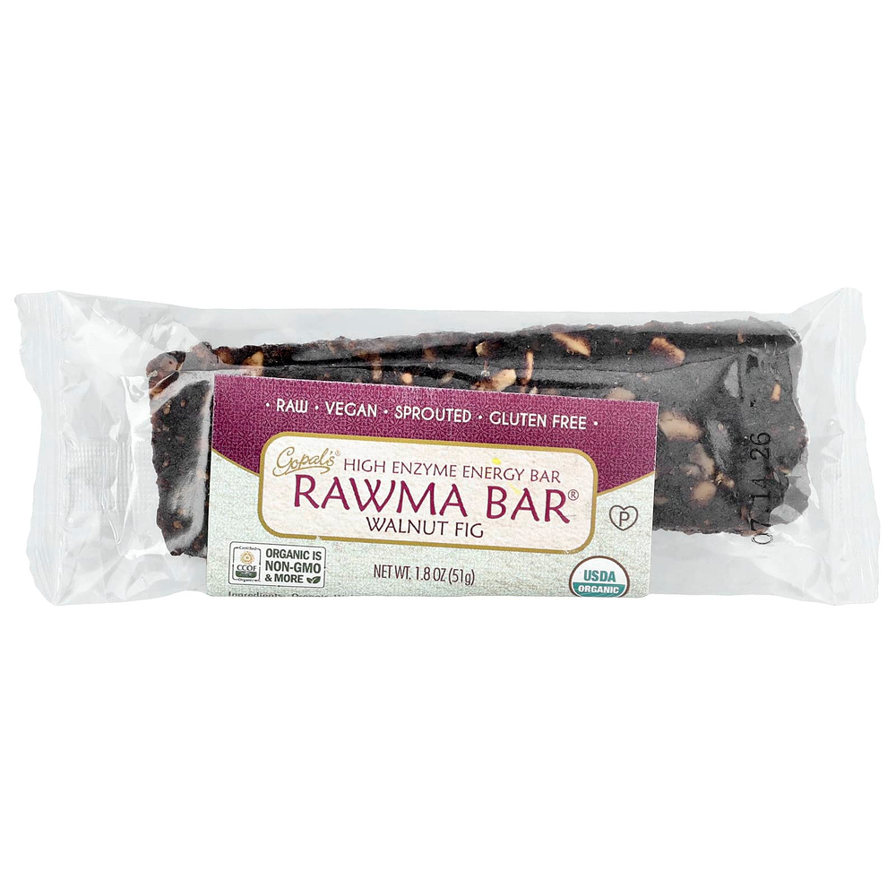 Gopal's, Rawma Bar®, грецкий орех и инжир, 51 г (1,8 унции)