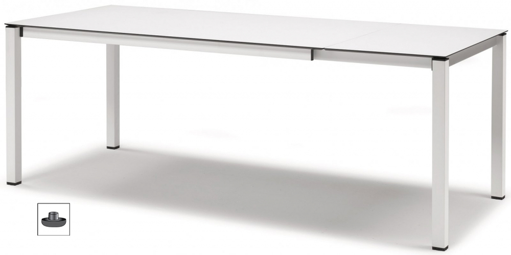 Стол ламинированный раздвижной Scab Design Pranzo Extendable, белый