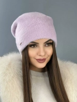 шапка зимняя пушистая из эко меха
