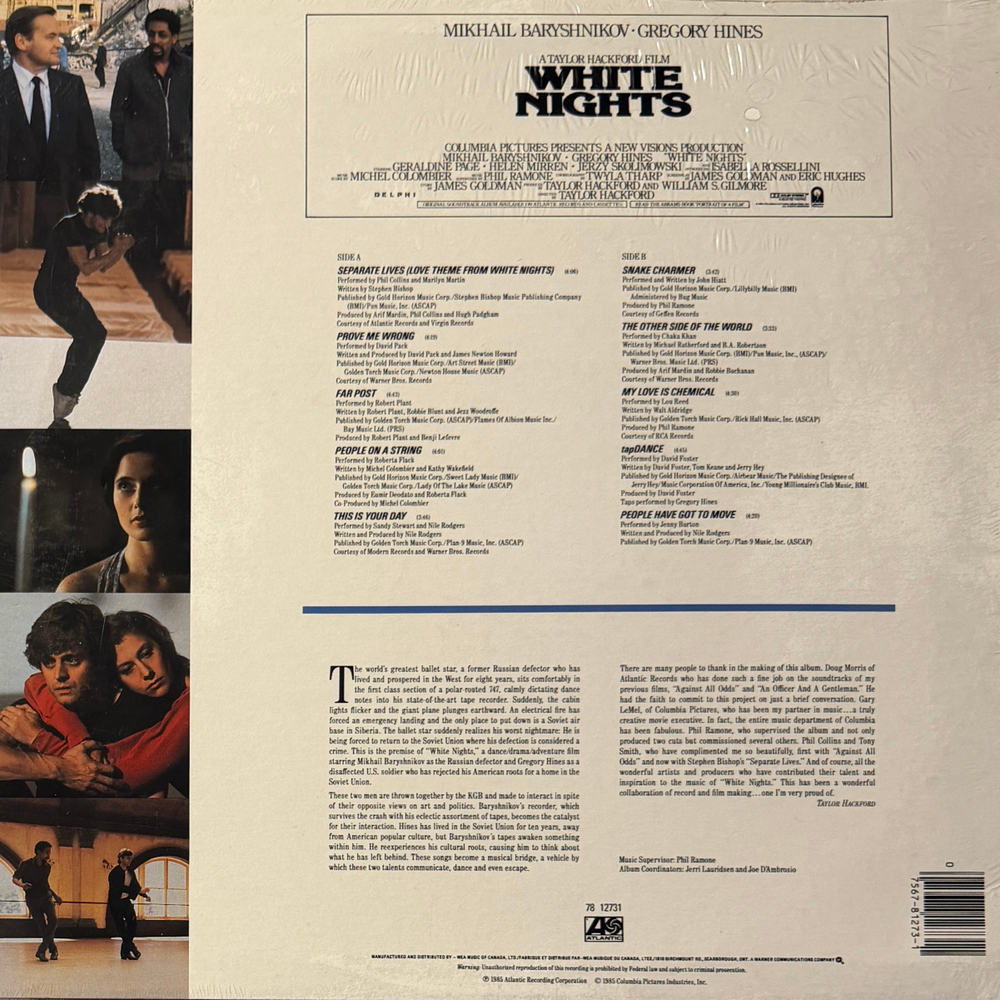 White Nights: Original Motion Picture Soundtrack (Канада 1985г.) Т