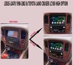 Магнитола для Toyota Land Cruiser 100, Lexus LX470 1998-2002 (климат на цветном экране) - Kuberg ZH-T1207 монитор 9", Android 12, Быстрая, CarPlay, SIM-слот