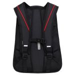 Рюкзак Grizzly, 31*42*22см, 3 отделения, 4 кармана, анатомическая спинка, черный-красный