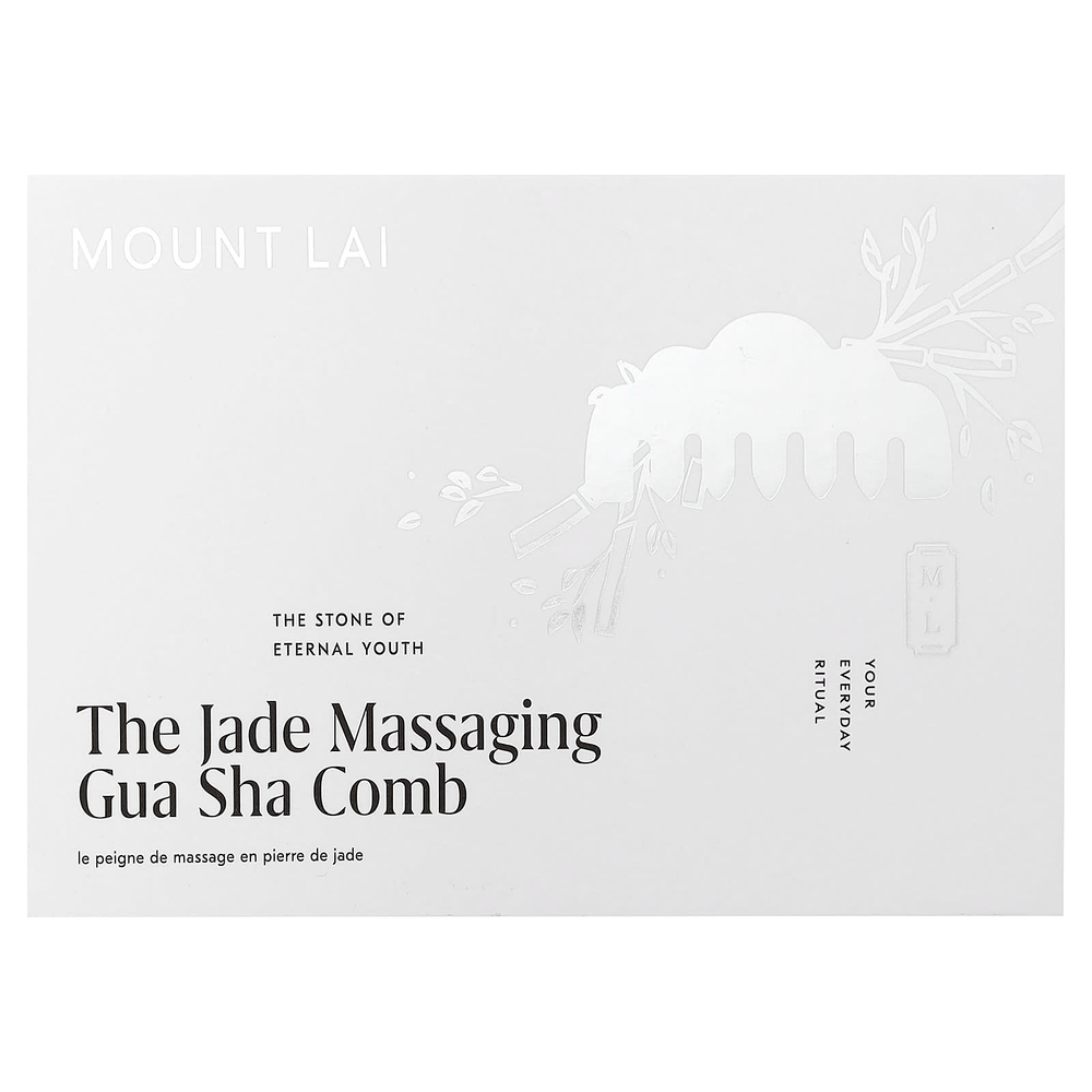 Mount Lai, The Jade, массажная расческа с гуаша, 1 шт.