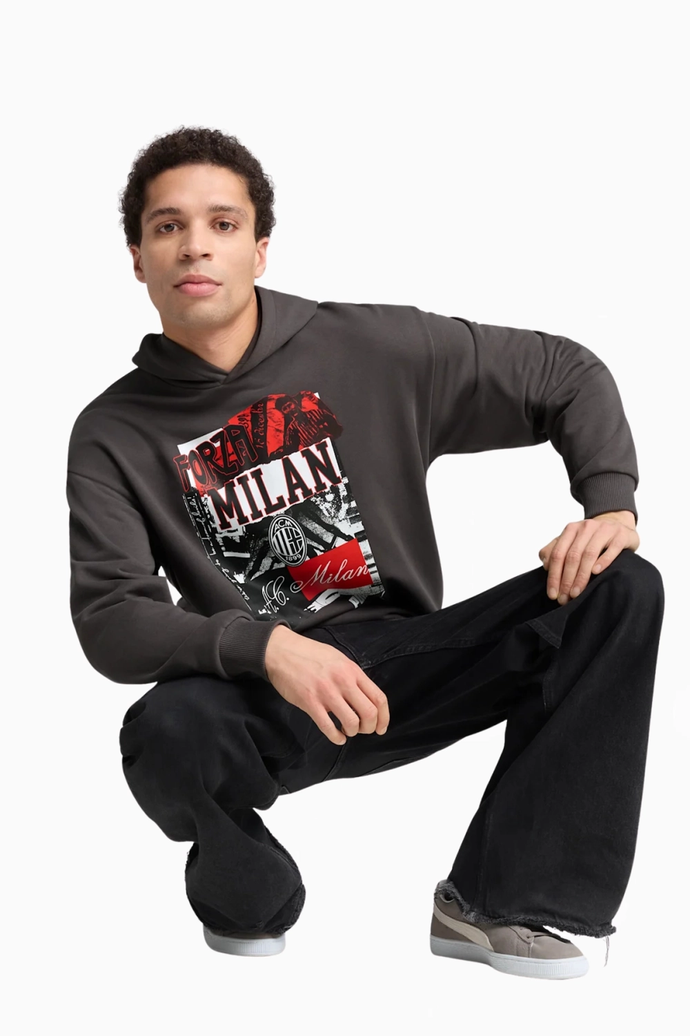 Кофта Puma AC Milan 24/25 ftblNRGY+ - серый