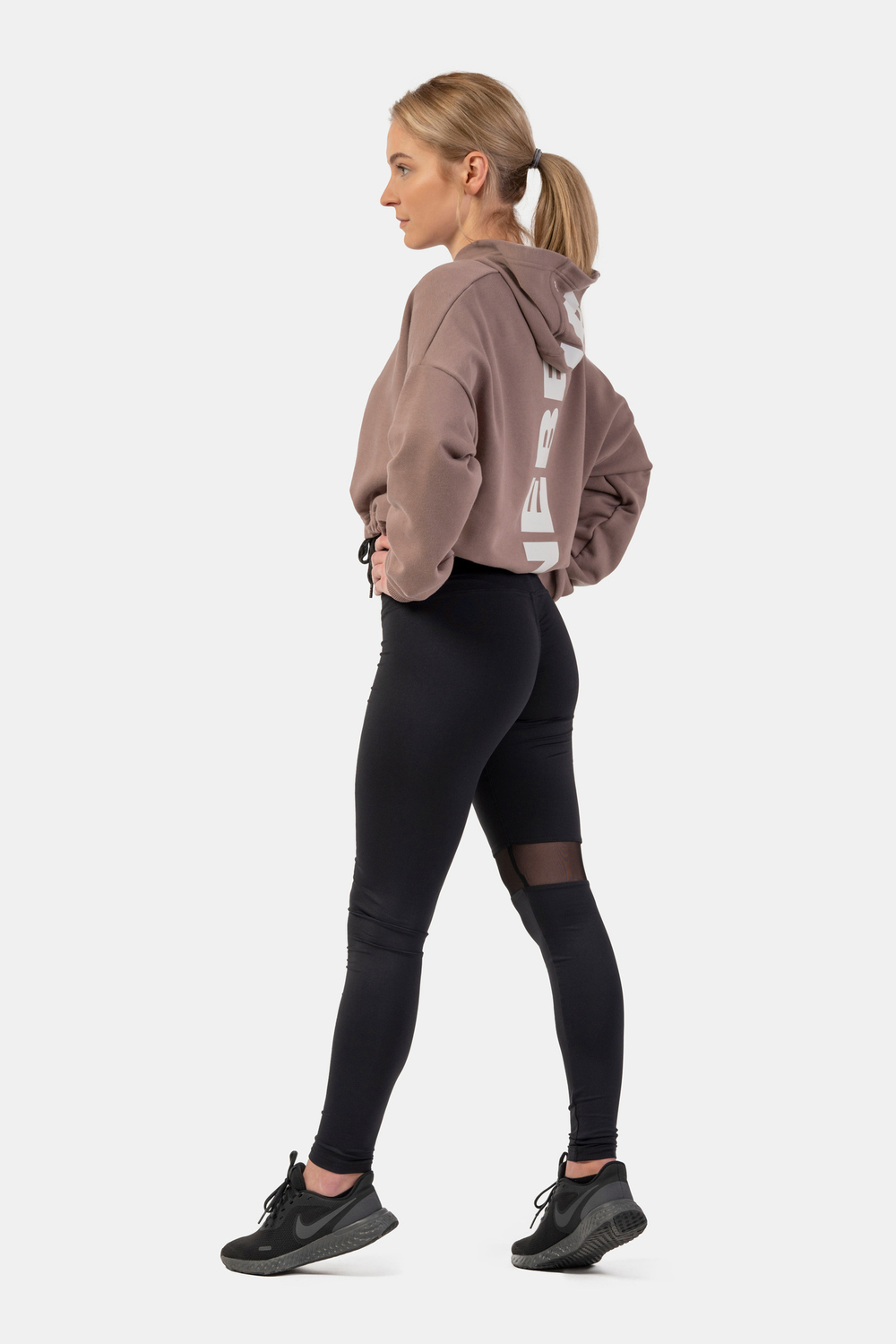 Худи LOOSE FIT CROP HOODIE ICONIC 421 Коричневая