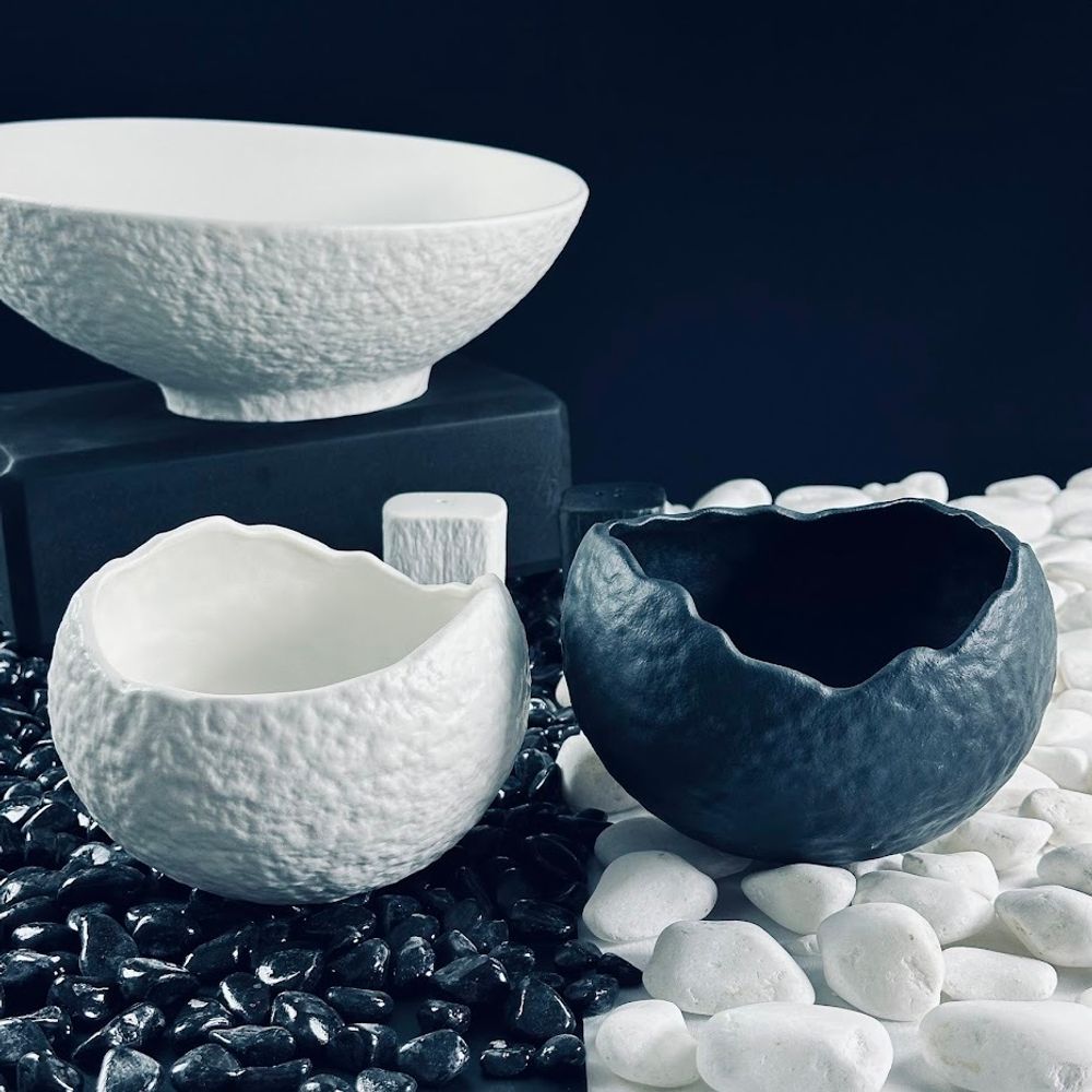 Lenardi 135-076 Набор из 2 салатников 12х9см ЭФИОПИЯ в под.уп.(х8)Фарфор