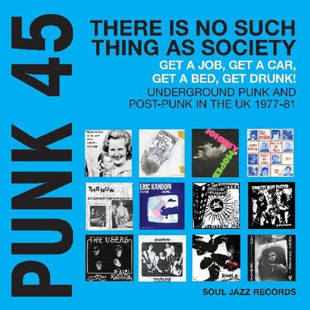 V/A - Punk 45: There Is No Such Thing As Society - Blue 2LP