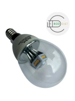 Светодиодная LED лампа G45 4,2W E14 тёпл 5шт