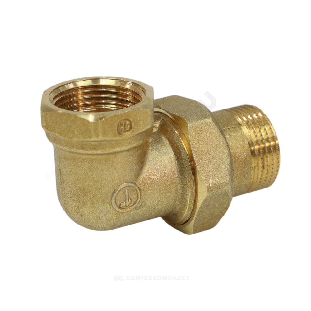 Соединитель латунь американка Ду 40 (1 1/2") угловой ВР/НР R19 Giacomini R19Y017