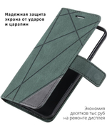 Дизайнерский чехол-книжка из кожи для SAMSUNG GALAXY S22 с отделом для наличных, 3 слотами для карт и подставкой
