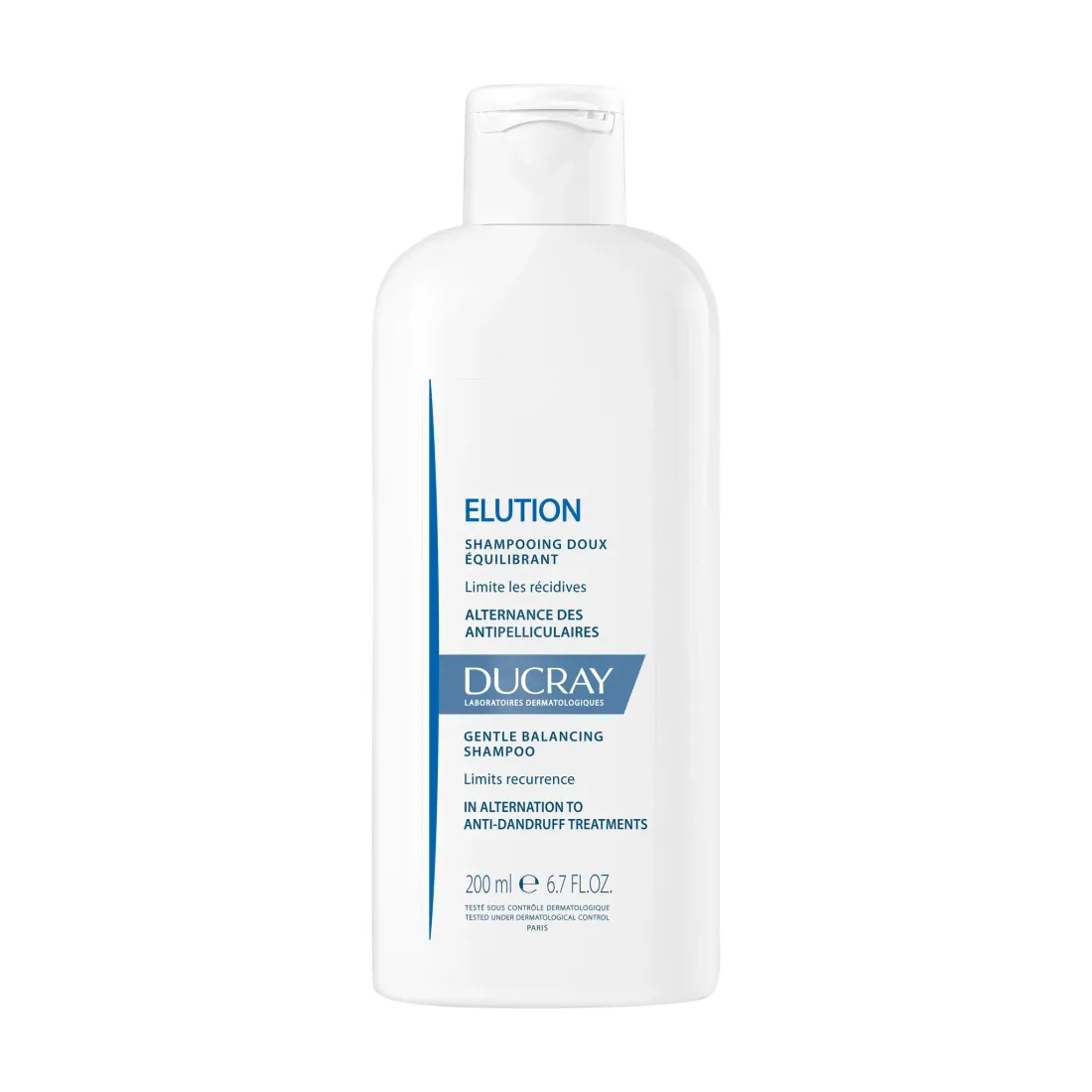 Мягкий Балансирующий Шампунь для поддержания лечения перхоти Ducray ELUTION 200мл