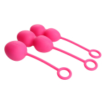 Набор розовых вагинальных шариков со смещенным центром тяжести Svakom Nova Ball Weighted Kegel with Cord Set SSYB-01-PMR