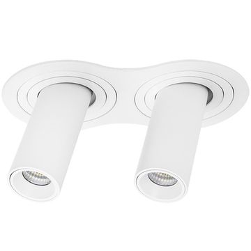 Комплект из светильников и рамки 2*LED 20W 3000K i626262 белый InteroBall Lightstar