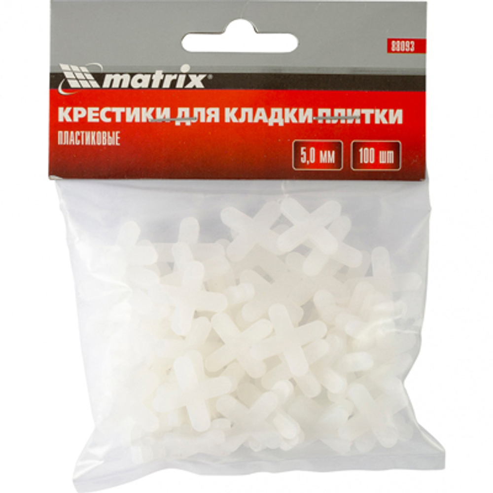 Крестики Matrix 5,0 мм для кладки плитки (88093) 100 шт