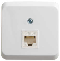 ЭТЮД О/У РОЗЕТКА компьютерная RJ45, кат.5е, БЕЛЫЙ