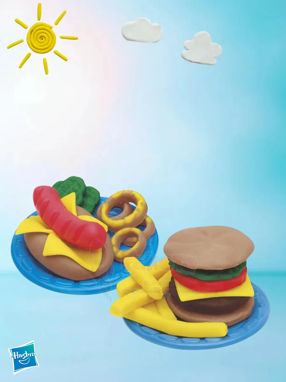 Игровой набор Play-Doh Плей До Бургер Барбекю B5521