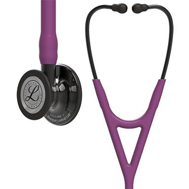 Стетоскоп 3M™ Littmann® Cardiology IV™, сливовая трубка, дымчатая акустическая головка, 69 см