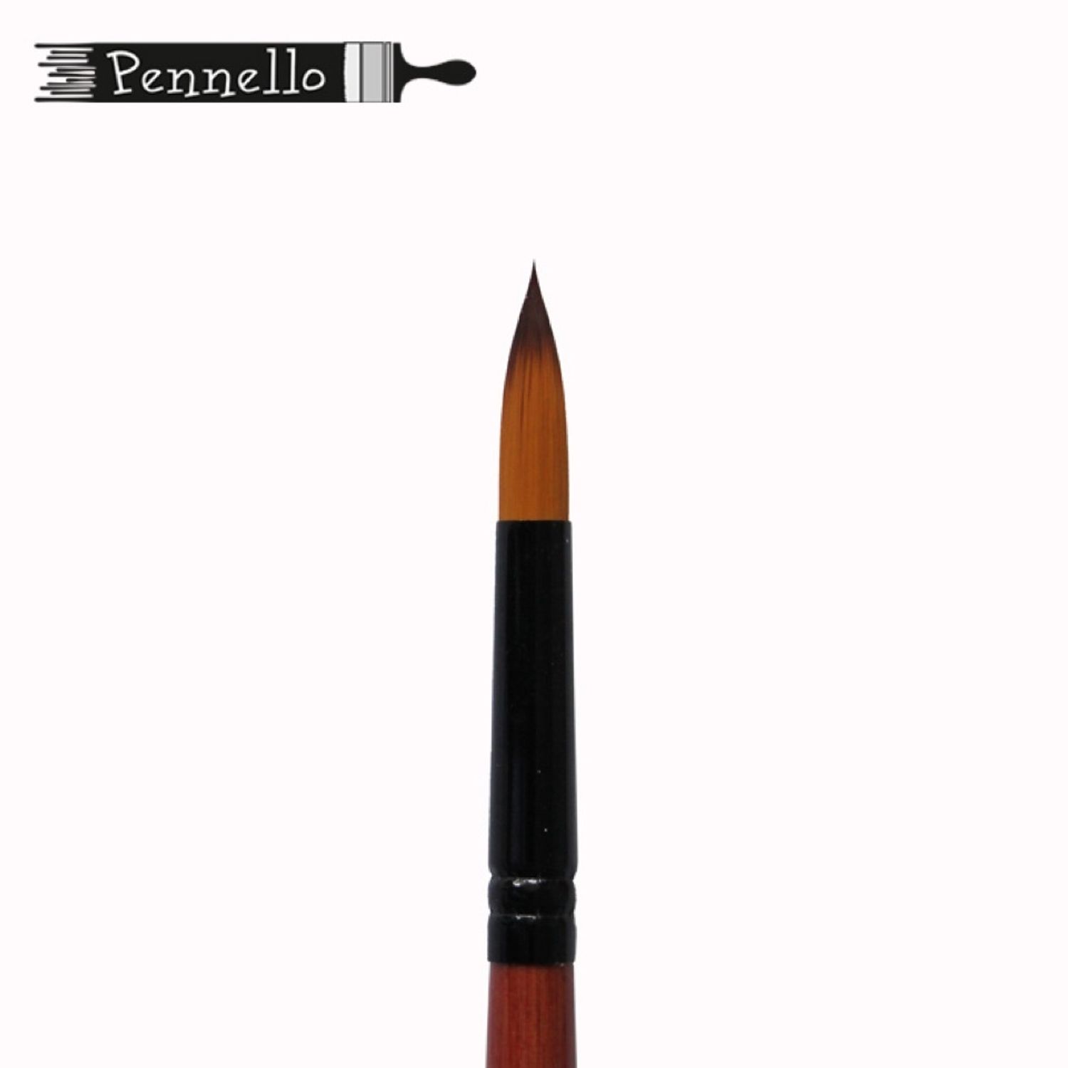 кисть Pennello жесткая синтетика круглая №9, короткая ручка