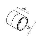 Накладной светодиодный светильник Maytoni Spin O310CL-L7GF3K