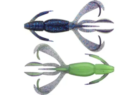 Приманка силиконовая Keitech Crazy Flapper 4.4" PAL#06 Violet Lime Belly
