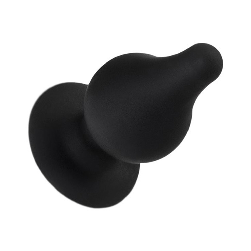 Черная анальная втулка 6,5см Erotist Toys Anal Plug Spade Size XS