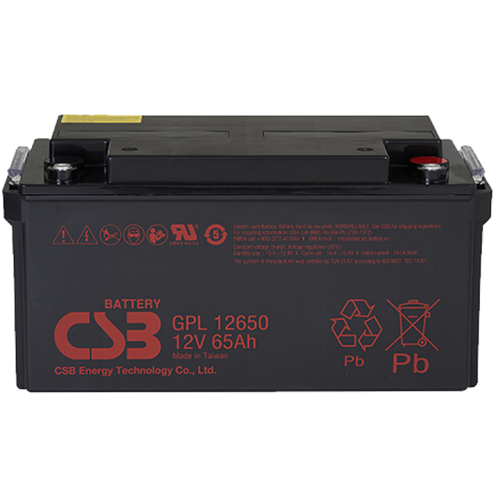 Аккумулятор CSB GPL12650 ( 65Ач / 12В ) AGM