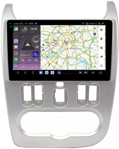 Магнитола для Renault Logan/Sandero 2009-2014 - Kuberg SF-9944 QLed+2K, Android 13, Быстрейшая, CarPlay, 4G SIM-слот
