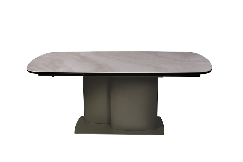 Стол обеденный раскладной керамический 190x98x76 Garda Decor серый