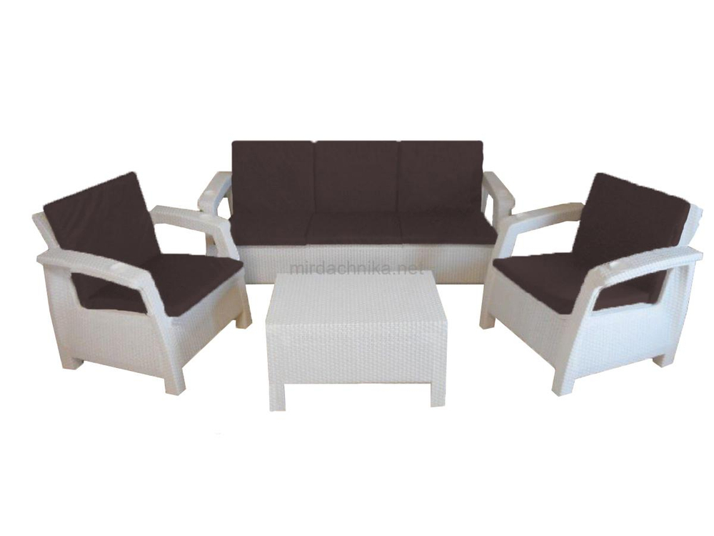 Комплект уличной мебели под искусственный ротанг Yalta Terrace Triple Set
