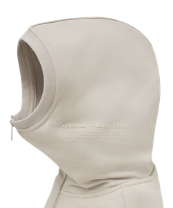 Худи на молнии JOGEL Power Inside Zip Hoodie W Relaxed Fit, бежевый