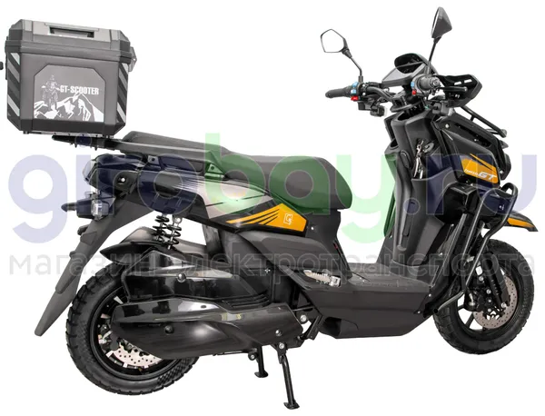 Электроскутер GT Tank 3000W (72V/30Ah) - Чёрный с кофром, обновленная версия фото №7