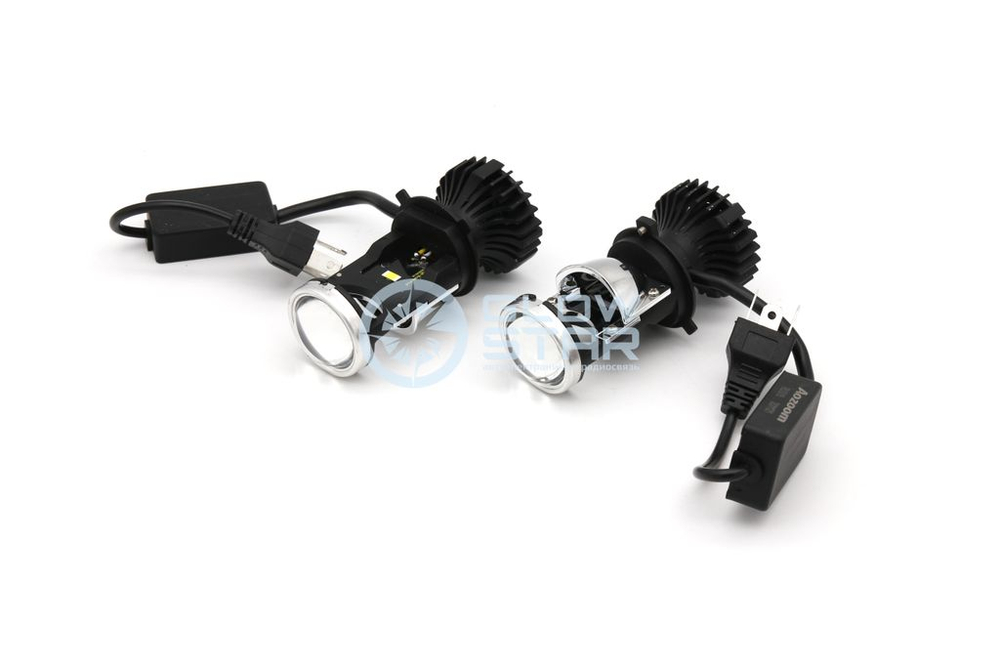 Билед модули Aozoom Mini-Led H4 мини линзы, 6000K, 12V, 35W/45W (комплект, 2шт)