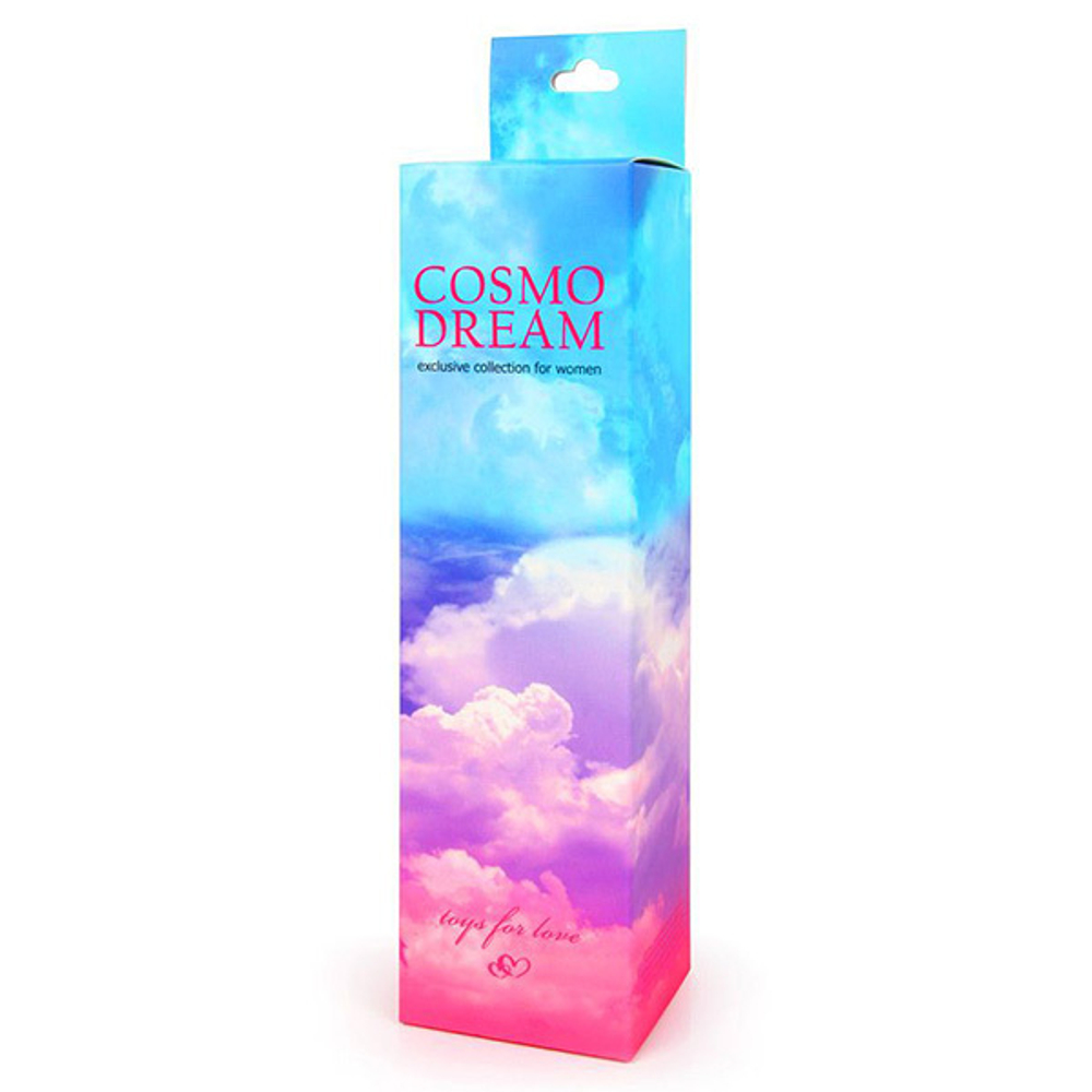 Розовый силиконовый вибромассажер-реалистик 14,5см Bior Toys Cosmo WSL-15011