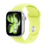 Умные часы Apple Watch Series 11 GPS, 42mm, Silver Aluminium Case with Neon Yellow Sport Band, S/M