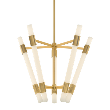 Corbett Krakow Chandelier, 81 cm, Vintage Brass